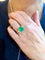 Bague 54 Bague émeraude d’Éthiopie 4,35 ct et diamants en or jaune 18 carats 58 Facettes BEM42