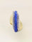 Bague 50 Bague cocktail or jaune lapis lazuli diamants 58 Facettes CAN 3