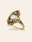Bague 47 Bague marquise Art Nouveau or jaune perle fine diamants 58 Facettes 1260