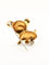 Broche Broche vintage chien or jaune email 58 Facettes 1211.6