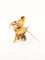 Broche Broche vintage chien or jaune email 58 Facettes 1211.6