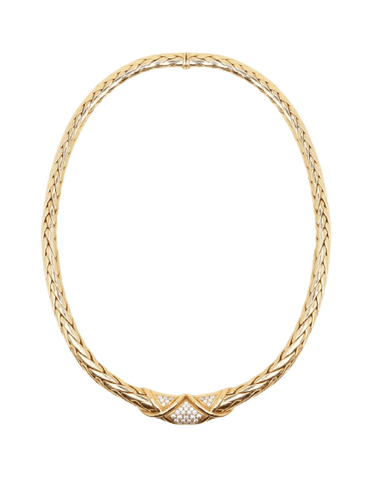 Collier GAY FRERES Collier vintage or torsadé diamants 58 Facettes 1227