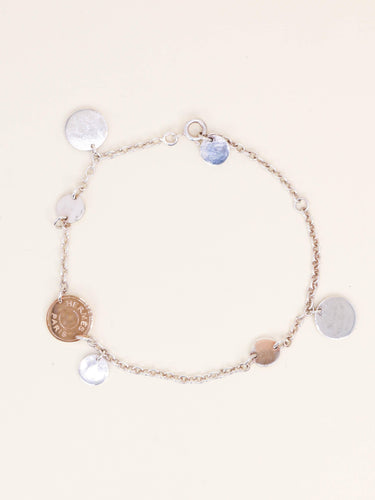 Bracelet HERMES Bracelet Ex-libris argent or rose 58 Facettes 1218.7