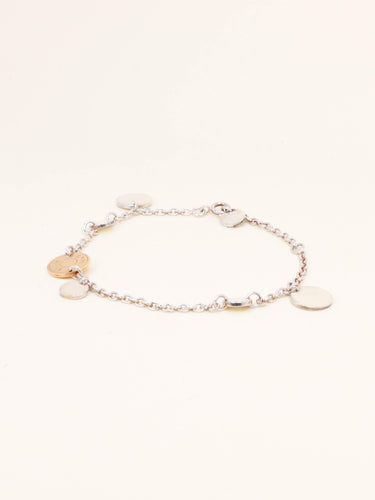 Bracelet HERMES Bracelet Ex-libris argent or rose 58 Facettes 1218.7