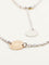 Collier HERMES Sautoir Ex-libris argent or rose 58 Facettes 1218.6