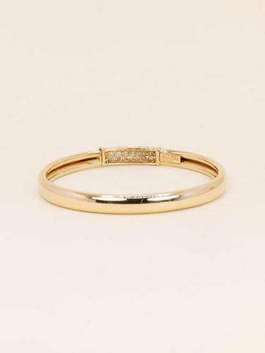 Bracelet VAN CLEEF & ARPELS Bracelet jonc Philippine or jaune diamants 58 Facettes 1240