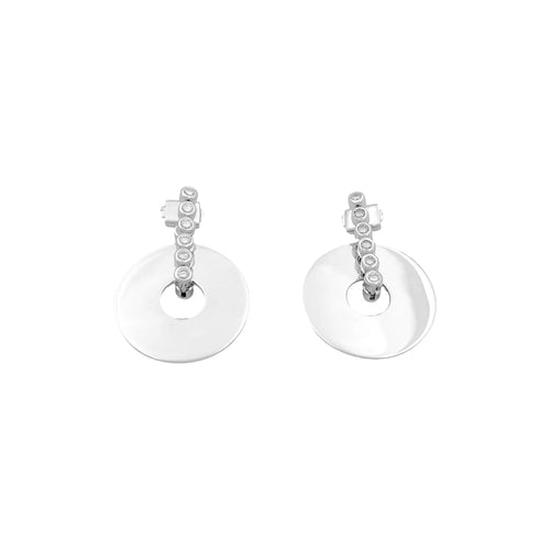 Boucles d'oreilles Boucles d'oreilles CHAUMET, "Boréal", en or blanc 750/000 et diamants. 58 Facettes 34882