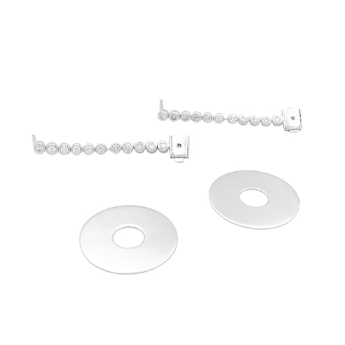 Boucles d'oreilles Boucles d'oreilles CHAUMET, "Boréal", en or blanc 750/000 et diamants. 58 Facettes 34882