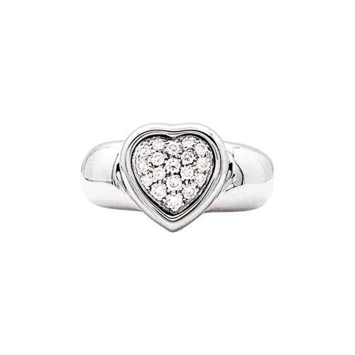 Bague 55 Bague Piaget, "Cœur", or blanc et diamants. 58 Facettes 35391