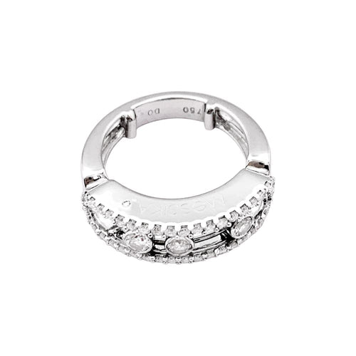 Bague 49 Bague Messika, "Move Pavé", or blanc et diamants. 58 Facettes 35381