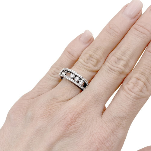 Bague 49 Bague Messika, "Move Pavé", or blanc et diamants. 58 Facettes 35381