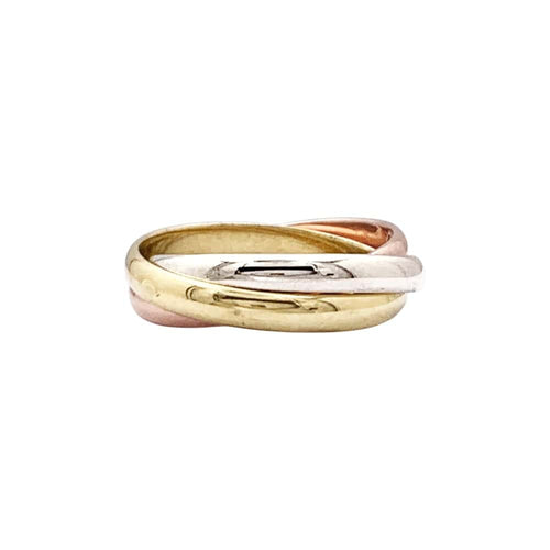 Bague 47 Bague Cartier, "Trinity", trois tons d'or. 58 Facettes 35385