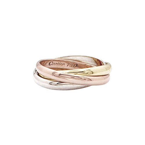 Bague 47 Bague Cartier, "Trinity", trois tons d'or. 58 Facettes 35385