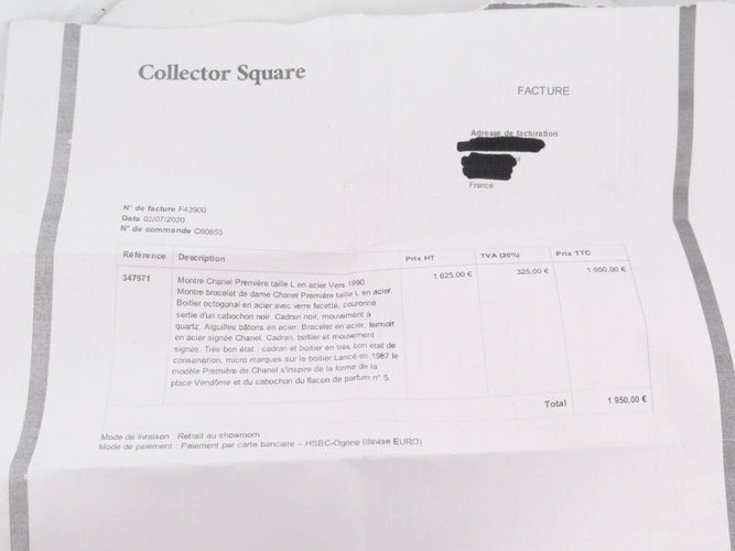 Montre vintage montre CHANEL premiere chaine gourmette gm h7018 26mm quartz 58 Facettes 273067