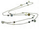Collier collier HERMES sautoir confettis ex-libris en argent 925 or jaune 58 Facettes 271754