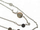Collier collier HERMES sautoir confettis ex-libris en argent 925 or jaune 58 Facettes 271754