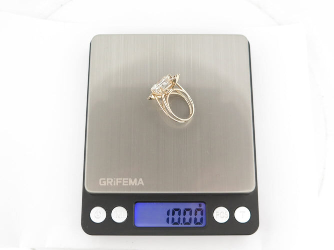 Bague 55 bague H. STERN gravity 21a1q.50 t55 cristal diamant or jaune 18k 58 Facettes 272960