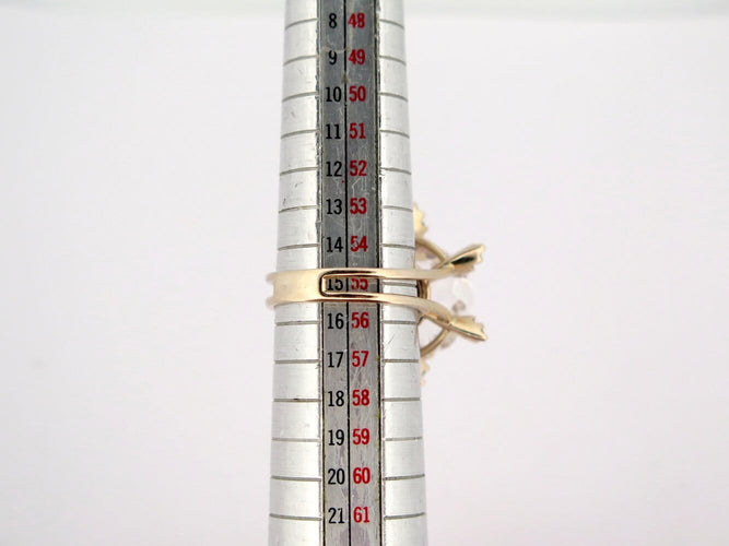 Bague 55 bague H. STERN gravity 21a1q.50 t55 cristal diamant or jaune 18k 58 Facettes 272960