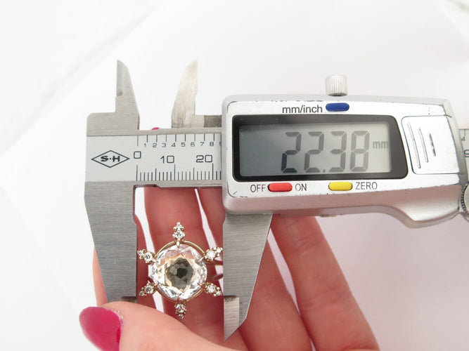 Bague 55 bague H. STERN gravity 21a1q.50 t55 cristal diamant or jaune 18k 58 Facettes 272960