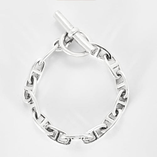 Hermès Bracelet Chaîne d'Ancre en argent 58 Facettes B250115