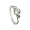 Bague Bague trois pierres en platine avec diamants taille Old Mine 1,40 ct 58 Facettes EW-0021