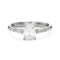 Bague 50 Bague solitaire diamant taille poire en or blanc 18 ct 58 Facettes VI-0014