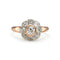 Bague 53 Époque victorienne - Bague entourage en or 18 ct et diamants 1,30 ct 58 Facettes VI-0023
