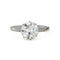 Bague 57.5 Bague solitaire édouardienne en platine et diamants taille ancienne 2,70 ct 58 Facettes VI-0011