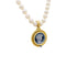 Collier Collier or jaune, perles de culture, camée onyx. 58 Facettes 34595