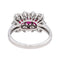 Bague 55 Bague Or blanc Rubis, Diamant 58 Facettes 4932882CN