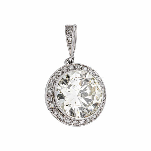 Pendentif Pendentif Solitaire Platine Diamant 58 Facettes 4936103CN
