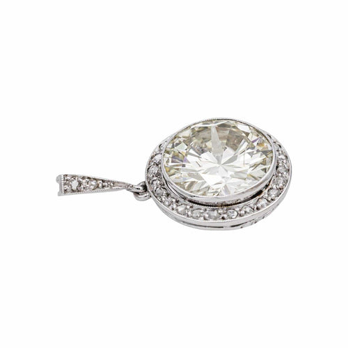 Pendentif Pendentif Solitaire Platine Diamant 58 Facettes 4936103CN