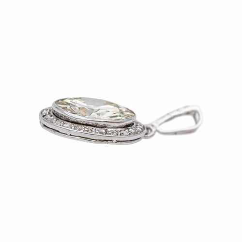 Pendentif Pendentif Solitaire Platine Diamant 58 Facettes 4936103CN