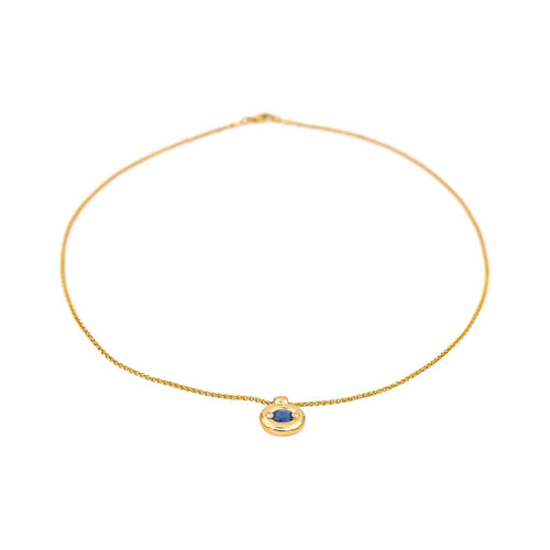 Collier Collier  Or jaune Saphir, Diamant 58 Facettes 5052251RV
