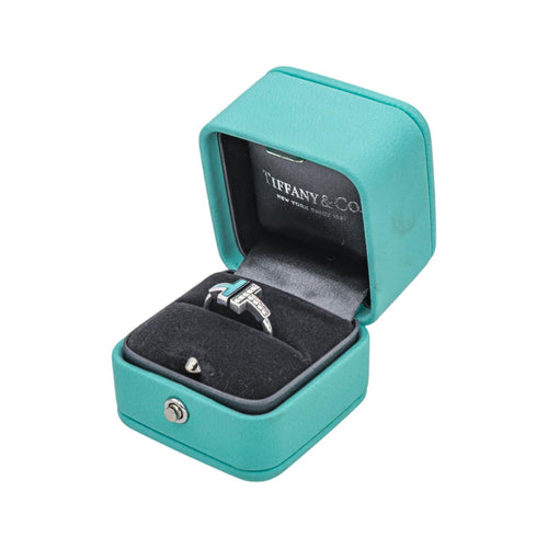 Bague 50 Tiffany & Co Bague T Or blanc Diamant 58 Facettes 5006196RV