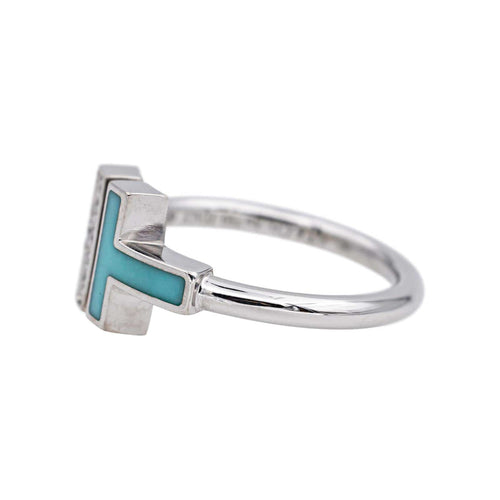 Bague 50 Tiffany & Co Bague T Or blanc Diamant 58 Facettes 5006196RV