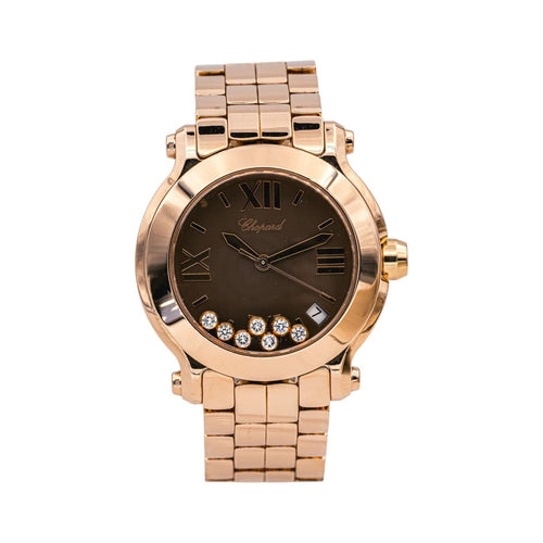 Montre Chopard Montre Happy Sport Or rose Diamant 58 Facettes 5076819RV
