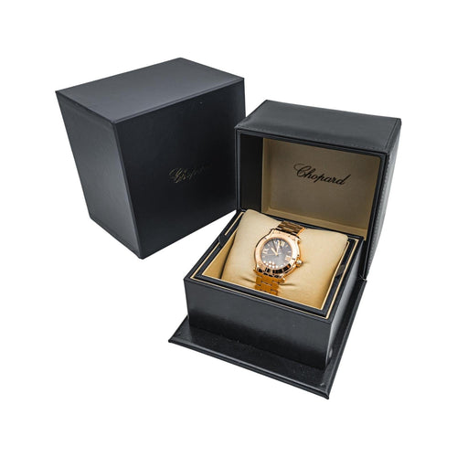 Montre Chopard Montre Happy Sport Or rose Diamant 58 Facettes 5076819RV