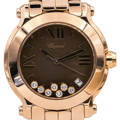 Montre Chopard Montre Happy Sport Or rose Diamant 58 Facettes 5076819RV