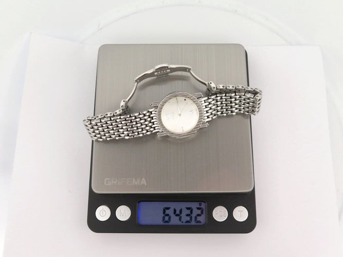 Montre montre POIRAY ma seconde 316l 29mm acier palladie quartz  lady 58 Facettes 272979