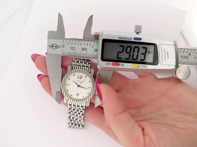 Montre montre POIRAY ma seconde 316l 29mm acier palladie quartz  lady 58 Facettes 272979