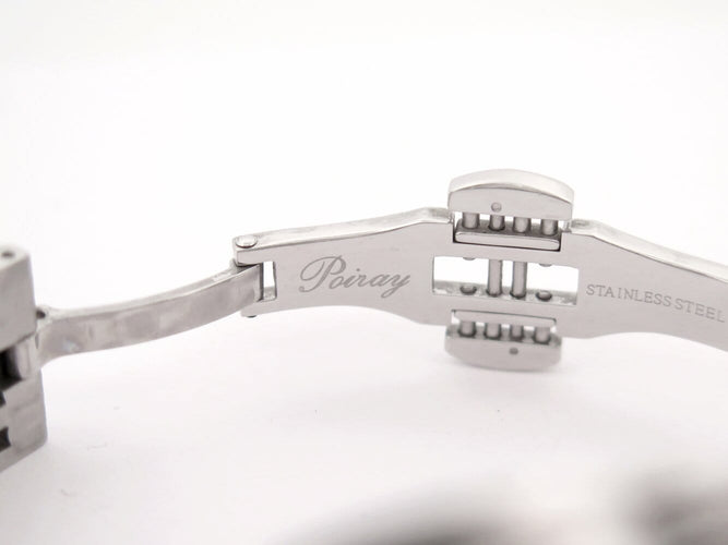 Montre montre POIRAY ma seconde 316l 29mm acier palladie quartz  lady 58 Facettes 272979