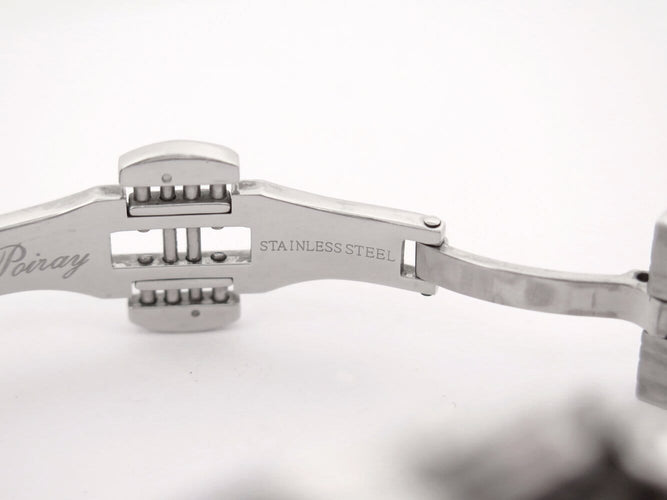 Montre montre POIRAY ma seconde 316l 29mm acier palladie quartz  lady 58 Facettes 272979