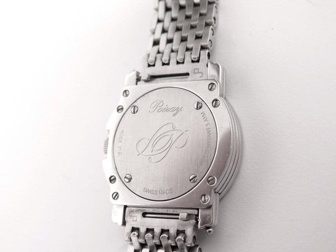 Montre montre POIRAY ma seconde 316l 29mm acier palladie quartz  lady 58 Facettes 272979