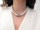Collier collier de 29 perles des mers du sud & or gris 18k pls 58 Facettes 273028
