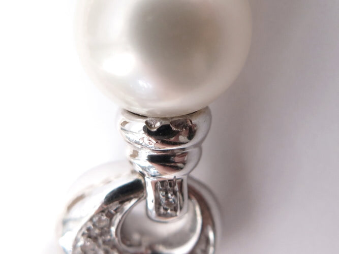 Collier collier de 29 perles des mers du sud & or gris 18k pls 58 Facettes 273028