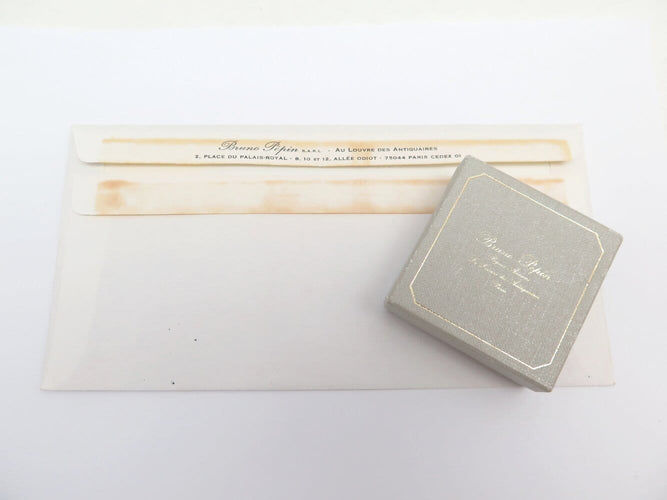 Broche broche 1960 sertie diamants baguette & ronds 9ct platine 15.4gr 58 Facettes 273027