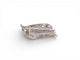 Broche broche 1960 sertie diamants baguette & ronds 9ct platine 15.4gr 58 Facettes 273027