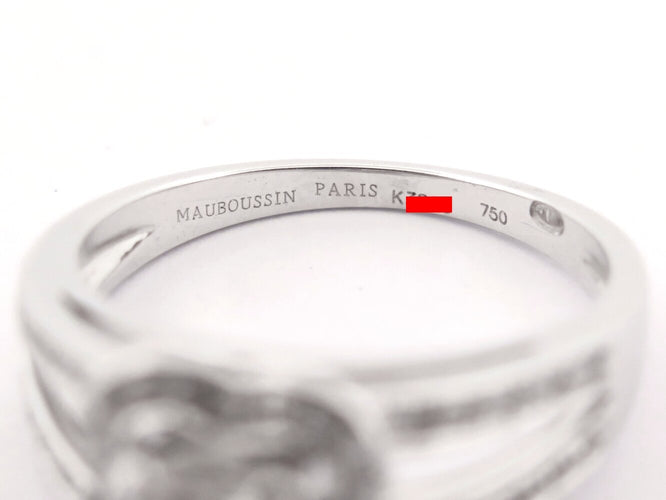 Bague 50 bague MAUBOUSSIN chance of love n5 diamant 0.5ct t50 en or blanc 18k 58 Facettes 272900