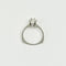 Bague 54 Bague solitaire en or blanc 750 avec diamant 0,50 ct 58 Facettes 2917